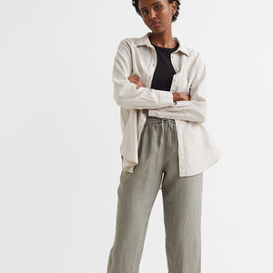 Pantalones de cintura alta para mujer, pantalón informal de punto de alta calidad, diseño personalizado, moda de invierno, nuevo - Product Image 2