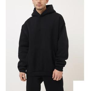Streetwear brodé personnalisé de bonne qualité Sweat à capuche pour hommes en polyester/coton épais coupe régulière hiver écologique luxe BD - Product Image 2