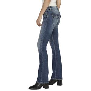 Primavera Verano y temporada de otoño nuevos pantalones vaqueros transpirables informales rectos delgados para mujer Pantalones al por mayor para mujer - Product Image 2