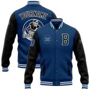 Chaqueta de equipo universitario OEM bordado personalizado béisbol Letterman prendas de vestir exteriores para club deportivo o ropa de moda callejera con estilo - Product Image 6