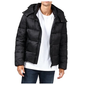 Veste d'hiver décontractée pour homme, grande taille, en tissu respirant et imperméable, avec fermeture éclair et imprimé décoratif - Product Image 3