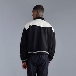 Chaqueta Universitaria de Béisbol para Hombre, Estilo Bomber, con Bloques de Color, Manga Larga, Forro Acolchado, Personalizable (OEM) - Product Image 5