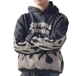 เสื้อฮู้ดผ้าเกล็ดปลา400ซักได้มีฮู้ดผ้าเกล็ดปลาซักได้ด้วย GSM รุ่นเฮฟวี่เวท - Product Image 1