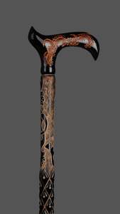 BARNIZADO 15 AÑOS TRADICIÓN fábrica personalizada diseño ÚNICO popular 122cm barnizado camping bastón de senderismo de madera bastón - Product Image 4