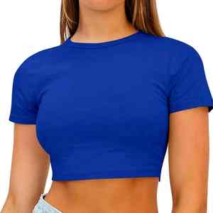 Premium 100% Export Quality & Professional OEM Service Wholesale Customise Design And Logo Women Crop Tops - Product Image 5