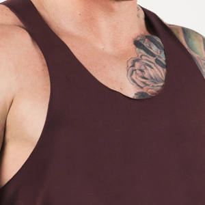 Wholesale Men's Custom Logo Workout Fitness <b>Bodybuilding</b> Gym Clothing Sleeveless Singlet <b>Vest</b> Men Stringer Tight Tank Tops - Product Image 5