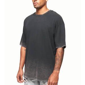 Venta al por mayor 100% algodón lavado ácido camiseta para hombres personalizado 300Gsm peso pesado Vintage camiseta personalizada en blanco camiseta - Product Image 4