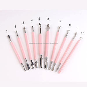 Empujador de Cutículas Rosa de Doble Cara con Forma de Cuchara, Removedor de Acero Inoxidable de Doble Punta, Herramienta de Manicura y Pedicura, Logotipo Personalizado 2026 - Product Image 4