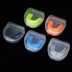 Protège-dents sport double face en caoutchouc de silicone PU pour la lutte au football MMA et la boxe-Protection des dents personnalisable facile à utiliser - Product Image 6