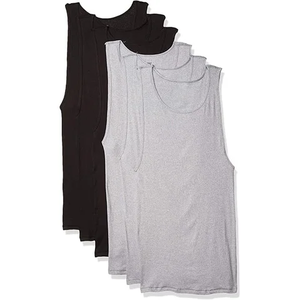 230 GSM hommes coton Gym gilet logo personnalisé solide plaine en gros respirant haut sans manches musculation Fitness hommes débardeur - Product Image 2