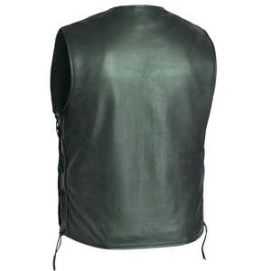 Chaleco de Cuero para Hombre, Invierno, con Botones, Prenda Exterior, Hecho a Medida, Precio de Fábrica, Suministro para Pedidos al por Mayor, Fabricante de Pakistán - Product Image 2