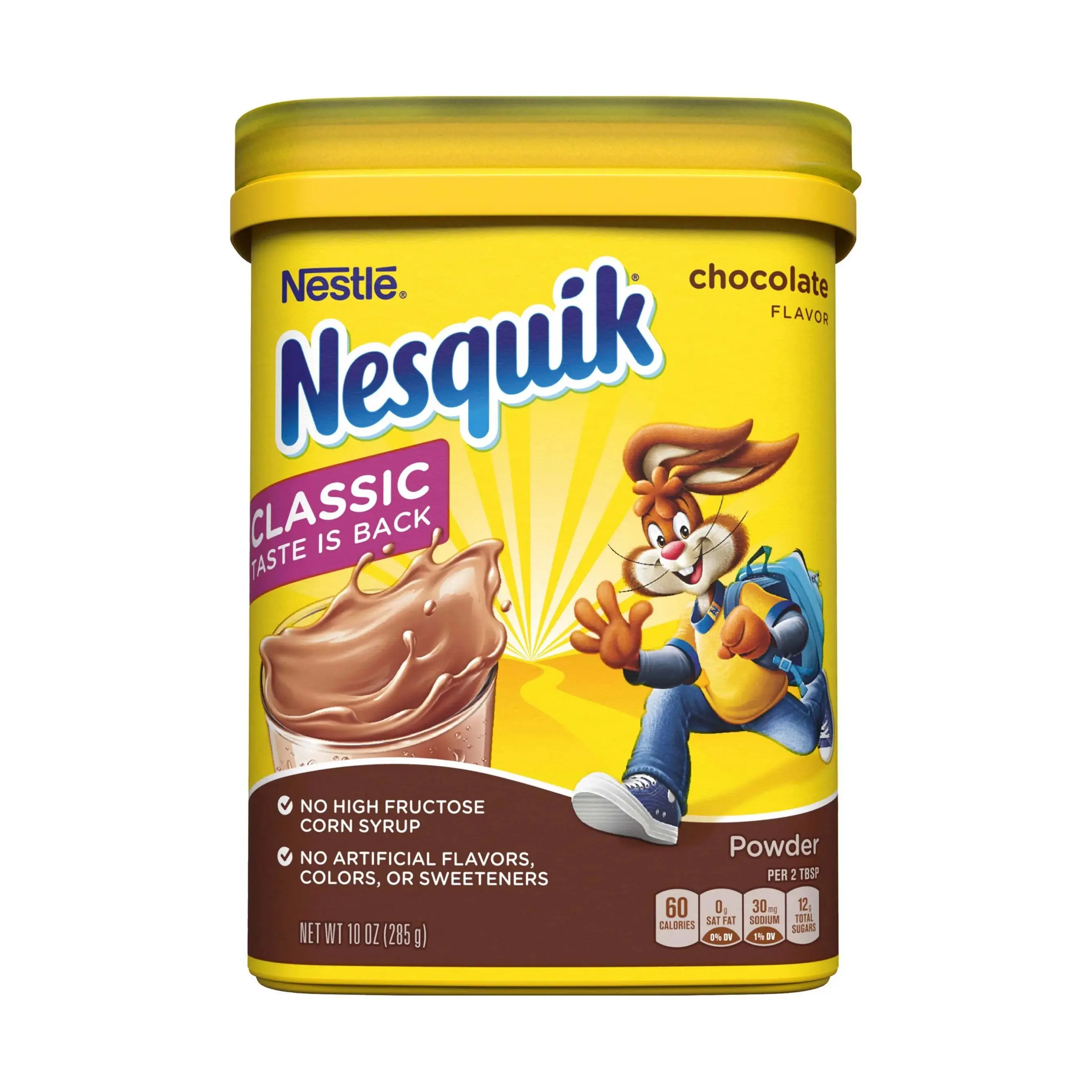 Nestle Nesquik No Sugar Added Chocolate Cocoa Powder By Nestle r, 16 Oz. Tub | Chocolate Milk Powder