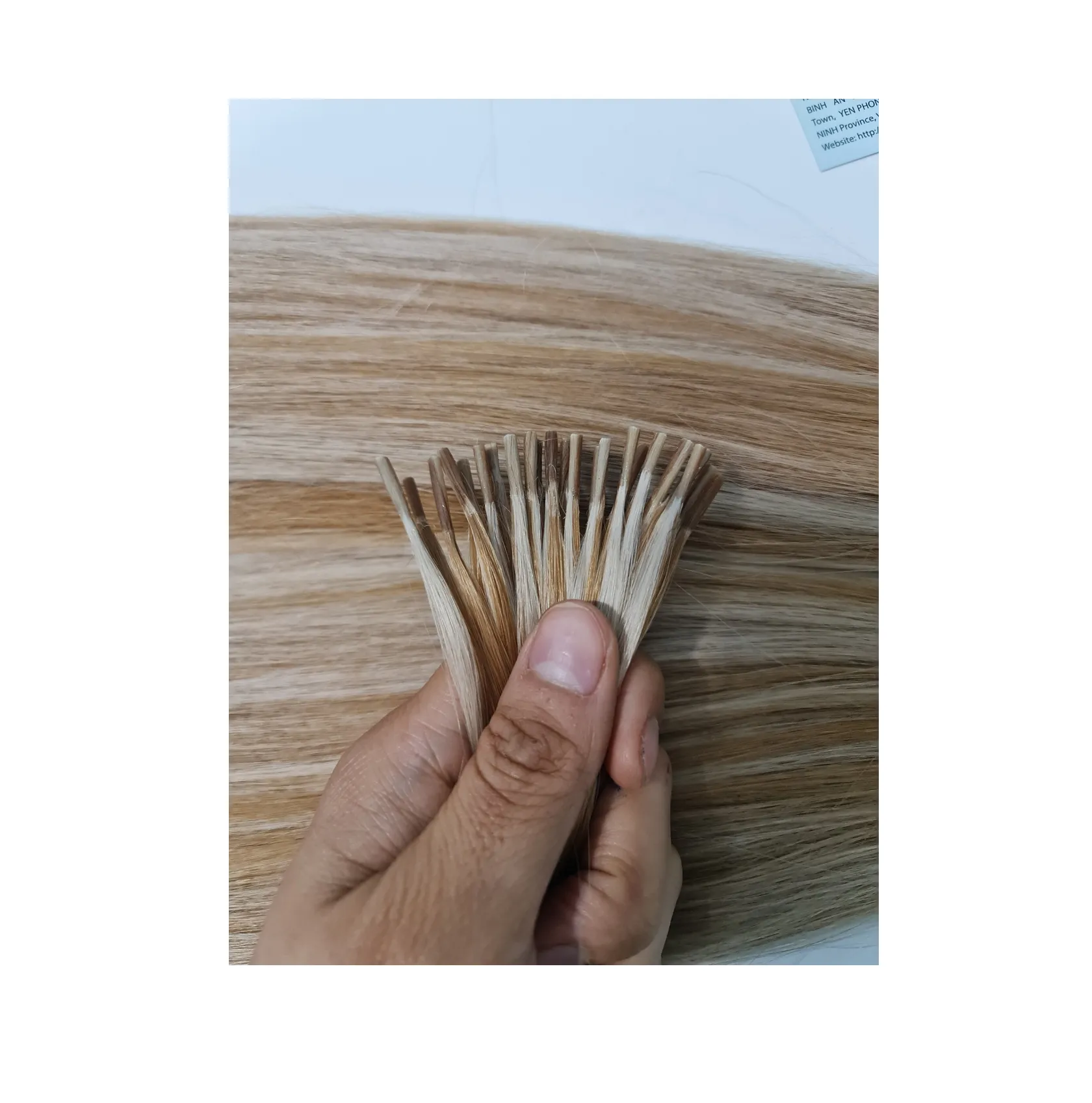 Cuticola Double Drawn Remy Keratin U/V Tip Pre Bonded estensione dei capelli umani prezzo economico pronto per la spedizione capelli vietnamiti grezzi