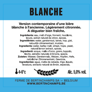 Barril de cerveza Blanche 30L Bertinchamps Bélgica Cervecería local Barril de cerveza blanca de alta calidad Cerveza artesanal a granel al por mayor Precio de exportación - Product Image 4