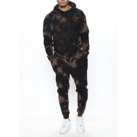 Ensemble de pantalons de survêtement à capuche unisexe en coton éponge français à blocs de couleur avec logo personnalisé survêtement de sport pour hommes survêtement lourd