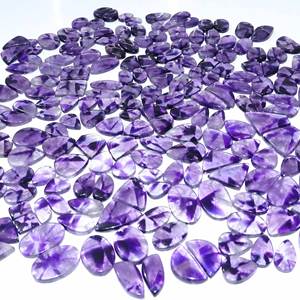 100% par de amatistas naturales proveedor de piedras preciosas cabujón par de piedras preciosas precio al por mayor mejor calidad de piedras preciosas para la fabricación de joyas - Product Image 5