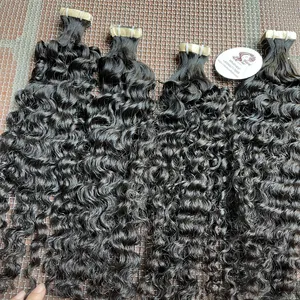 Raw Burmese curly hair from one donor Tape-ins Virgin hair from Burma women big deal for Black Friday