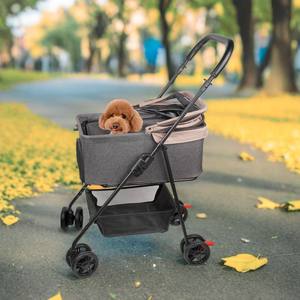 Poussette ultra légère pour animaux de compagnie TH-PPS-189 avec doublure amovible Rangement facile Pli et apparence élégante Conception personnalisée - Product Image 4