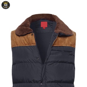 MOQ bajo Suministro directo de fábrica High Street Style Calidad Premium Piel de oveja Sin mangas Chaleco acolchado Chaqueta de invierno ajustable - Product Image 4