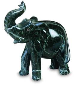 Figurine d'éléphant miniature en onyx arc-en-ciel, sculpture animale en pierre naturelle, petite décoration artisanale porte-bonheur, cadeau - Product Image 3