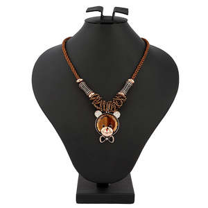 Women's Fancy Chain <b>Locket</b> - Brown - Product Image 2