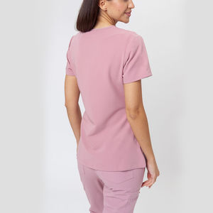 Conjuntos de uniformes de enfermera para mujer con logotipo personalizado uniformes médicos uniformes cuello redondo cremallera - Product Image 3