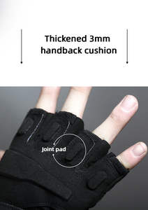 Venta al por mayor de guantes de fitness de medio dedo para hombre diseño ventilado transpirable para levantamiento de pesas ejercicio deportes bicicleta de carreras - Product Image 6