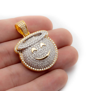 Rapper Jewelry D VVS Natural Diamond 925 Sterling Silver Trendy Design HipHop Style Sparkling <b>Angel</b> <b>Charm</b> Pendant - Product Image 5