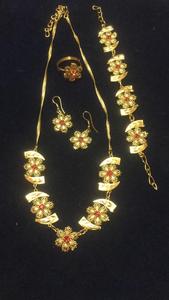 2024 estilo Vintage de inspiración italiana collar de cobre chapado en oro de 24 quilates EE. UU. Francia conjunto de joyería de moda para Alemania Turquía - Product Image 3