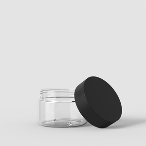 Fabricant vietnamien Pot PET de haute qualité de 4oz avec couvercle CR noir transparent Pots en plastique de service OEM ODM M0803 - Product Image 1