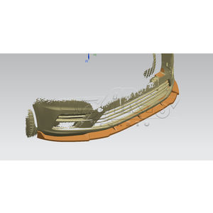 Lèvre de pare-chocs avant de voiture Haosheng, aspect carbone plastique, 3 pièces, lèvre avant pour Volkswagen <span class=keywords><strong>Caddy</strong></span> 2K MK4 Facelift, voiture 2015 - 2021 - Product Image 1