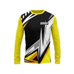 Col ras du cou GAA football gaélique avec poignets côtelés ourlet élastique et tissu respirant pour les équipes de camogie et de hurling OEM quantité minimale de commande Pakistan - Product Image 6