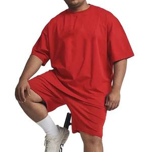 Breathable Plus Size High Street Style <b>Men's</b> Clothing <b>Men's</b> Sets 100% Cotton Short Sleeve <b>T</b> <b>Shirt</b> and Shorts 2Pcs Sets Summer - Product Image 5