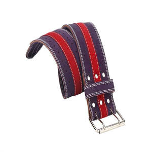 Ceinture de musculation en cuir réglable OEM 2026 avec boucle à double ardillon, soutien dorsal respirant pour la musculation, l'entraînement physique et la sécurité - Product Image 3