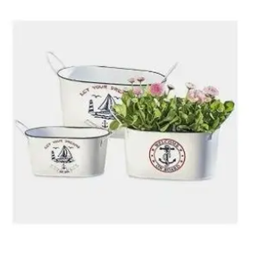 Maceta moderna para el jardín del hogar para la sala de estar Macetas de metal Color negro acabado con material de alta calidad logotipo personalizado - Product Image 4