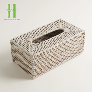 High Quality <b>Wood</b> Rattan Square Tissue <b>Box</b> Cover Woven Tissue <b>Box</b> Cover for Home Kitchen Garden <b>Tools</b> Direct From Factory - Product Image 6