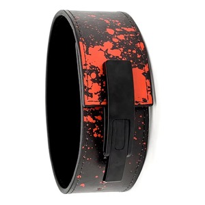 Anime Levantamiento de pesas Cinturón de palanca de cuero 10cm de ancho Heavy Duty 13mm Cinturón de entrenamiento grueso - Product Image 3