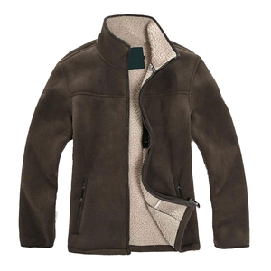Veste en polaire sherpa surdimensionnée avec logo personnalisé, broderie épaisse, fermeture éclair, veste en polaire pour homme, veste d'hiver - Product Image 1