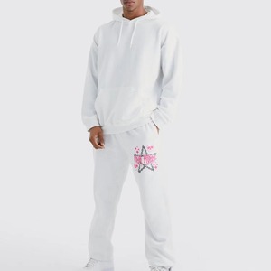 Chándal de algodón Unisex 2025, conjunto transpirable de 2 piezas, chándal liso elegante, Sudadera estampada para deportes de invierno, Sudadera con capucha sólida - Product Image 1