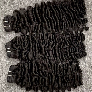 Venta al por mayor 100% Extensiones de Cabello Humano Ondulado Rizado Extensiones de Cabello Liso Doble Dibujado Envoltura Natural Alrededor Extensiones de Cabello con Cordón - Product Image 1