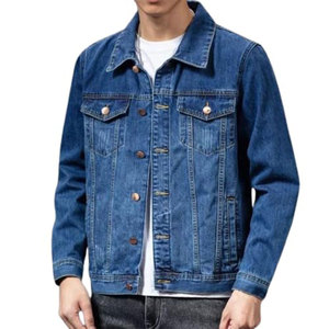Spring And Autumn New Print Trend Hip Hop Casual <b>Men</b> Jean Sets Denim Jean <b>Jackets</b> Full Sleeve Rough Style - Product Image 2