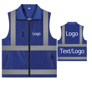 Chaleco de Seguridad Reflectante de Alta Visibilidad, Uniformes de Trabajo, Logotipo Personalizado, Chaleco de Voluntario con Cremallera, Chaleco de Trabajo para Personal de Supermercado - Product Image 2