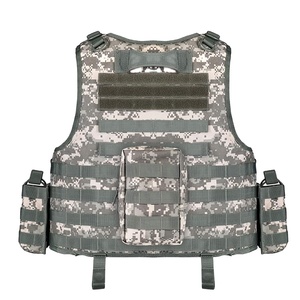 เสื้อกั๊กป้องกันภัยป้องกันโพลีเอสเตอร์แบบพรางตัวป้องกันเสื้อกั๊กป้องกันยุทธวิธีดิจิทัลแบบกำหนดเอง600D ตามต้องการ - Product Image 2