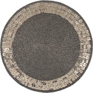 Handcrafted <b>Round</b> Beaded <b>Placemats</b> for Dining Table Wedding Christmas Decoration Family Gathering Parties - Product Image 4