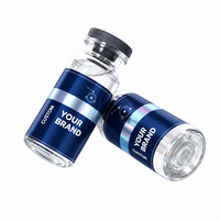 Étiquettes personnalisées imperméables en PET pour flacons cosmétiques de 3 ml, 5 ml, 10 ml, autocollantes imprimées UV, fabricant sur rouleau