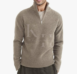 เสื้อสเวตเตอร์แบบสวมหัวแขนยาวสำหรับผู้ชายเสื้อสเวตเตอร์ถักแบบสวมหัวแขนยาวอบอุ่นระบายอากาศด้านหน้าสวมใส่สบายใน100% ได้ทุกวันสำหรับฤดูหนาว - Product Image 6