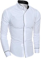 Chemises habillées d'été pour hommes en tissu teint de haute qualité, manches longues, infroissables, écologiques, respirantes et personnalisables