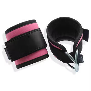Neopreno impermeable transpirable doble D gancho correas de tobillo profesional ajustable Fitness gimnasio equipo para ejercicio - Product Image 5