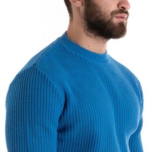 Suéteres de Punto de Invierno para Hombre al por Mayor, Corte Regular, 100% Algodón, Transpirables, Antibolitas, Antiarrugas, de Peso Medio - Product Image 4