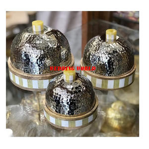 Pot à bonbons en métal fait à la main de qualité supérieure serveur de noix fantaisie forme ronde en gros nouveau pot de fruits secs en métal - Product Image 2